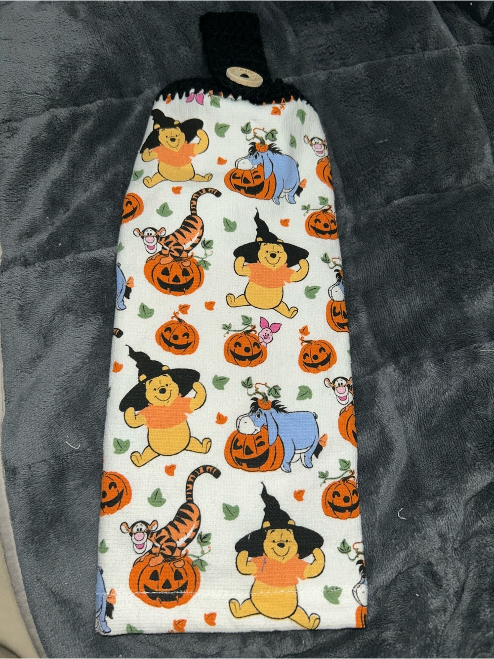 Winnie the Pooh Halloween Hanging Towel